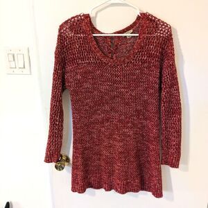 Lucky Brand Crochet Sweater Size Small